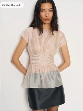 Reformation Yasmin Top Ivory - Size 4